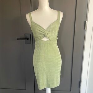 Alice elle Green Knot-Front Dress Size 10